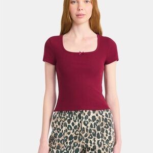 NWT Burgundy Top